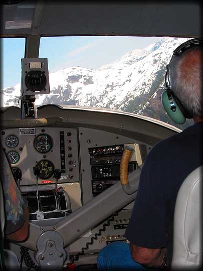 View Of & From Our Floatplane's Flightdeck As We Fly Toward Misty Fjords