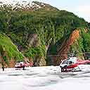 Helicopters On Mendenhall Glacier