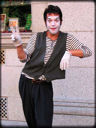 Mime In Victoria's Chinatown