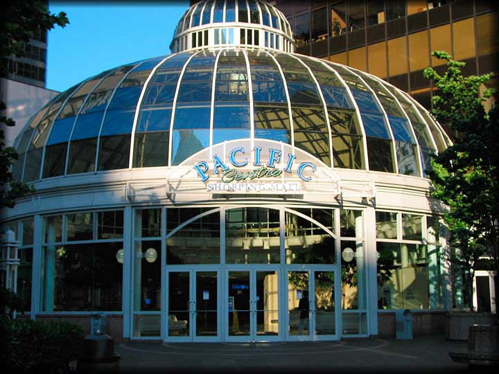 Entrance To Pacific Centre, An Underground Shopping Mall