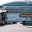 Radiance Of The Seas At End Of Street In Ketchikan