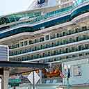 Our Balcony On Radiance Of The Seas From Street In Ketchikan