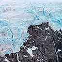 Glacier Carves Underlying Rock