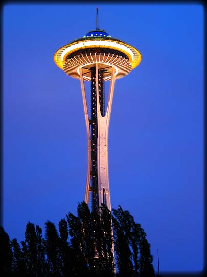 Space Needle At Night