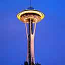 Space Needle At Night