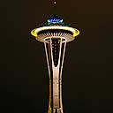 Space Needle At Night