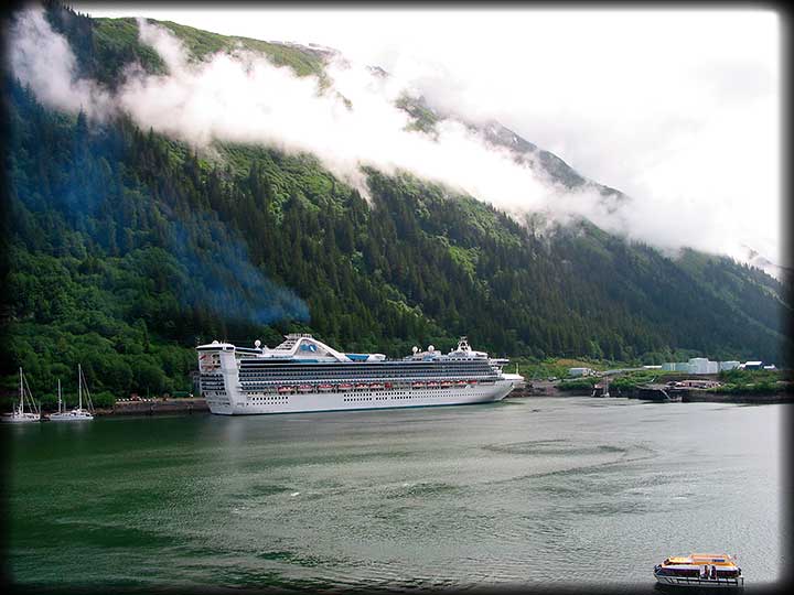 The Star Princess Docked In Juneau