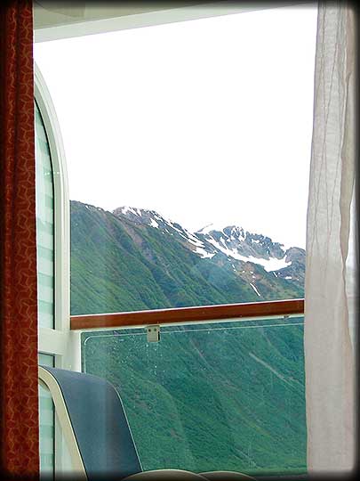 View Of Disenchantment Bay From Our Stateroom Bed