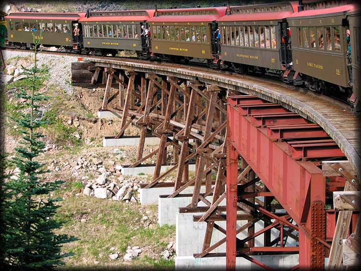 White Pass & Yukon Route Express Crossing Tressel