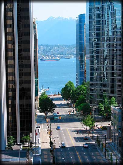 View From Our Hotel's Balcony In Vancouver