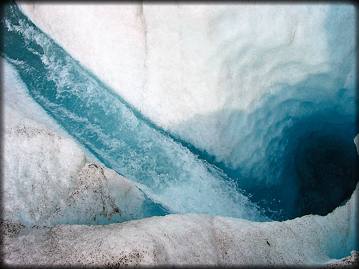 Fast-Moving Blue Water