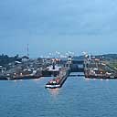 Approaching Gatun Locks