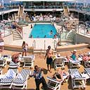 Man Singing By Main Pool