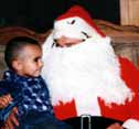 April's Son With Santa Claus