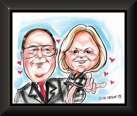 Donald & Pevie's Caricature