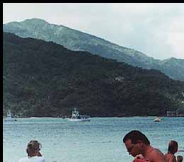At Labadee, Ship From Beach Top Left