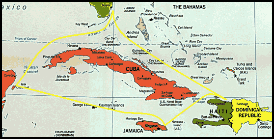 Map of Cruise Route