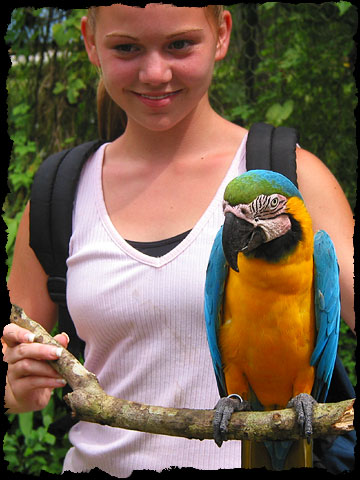 Girl & Parrot