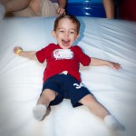 Max’s buddy Devon having a ball at Monkey Joe’s