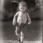 Running & enjoying the sun at Mimi & Grandpa’s