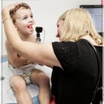 Dr Smiley checks out her favorite patient