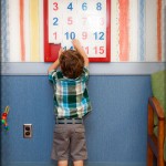 Playing with the toys in the waiting room at Gwinnett Pediatrics