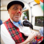 Clown with his rabbit