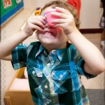 “I can see you, Daddy!”