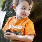 Sitting on a tree branch on the bank of the Oconaluftee River in Cherokee