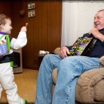 Trick-or-treating uncle Larry