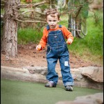 Deep into his game at Ripley’s miniature golf course in Pigeon Forge