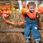 Maybe he’s trying to find out if pumpkins sound like seashells