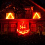 Delaney’s house decorated for Halloween