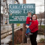With Mama at the Georgia/Tennessee state line With Mama at the Georgia/Tennessee state line