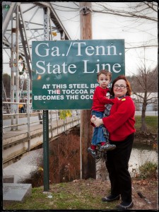 With Mama at the Georgia/Tennessee state line